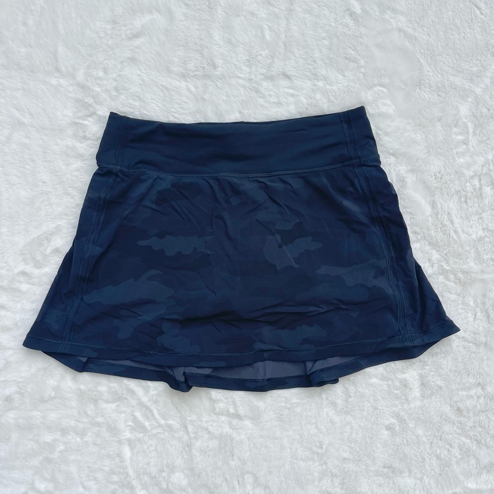 Lululemon Black Camo Pace Rival Skirt